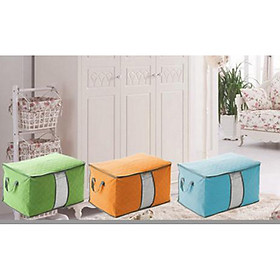 Bộ 03 Túi Đựng Đồ Lớn Bằng Vải Không Dệt Cao Cấp - Màu Ngẫu Nhiên