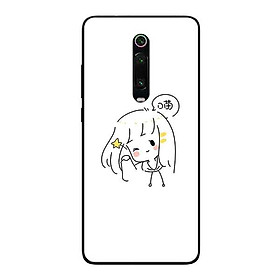 Ốp Lưng in cho Xiaomi Redmi K20 Mẫu Nàng Đáng Yêu - Hàng Chính Hãng