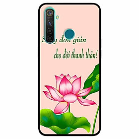 Ốp lưng in cho Realme 5, Realme 5s, Realme 5i Mẫu Sống Đơn Giản