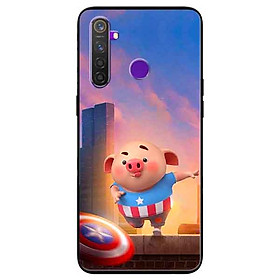 Ốp lưng in cho Realme 5 Pro/ Realme Q Mẫu Heo CAP