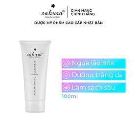 Sữa Rửa Mặt Trắng Da Sakura Brightening Cleanser (100ml)