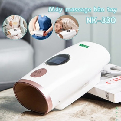 Máy massage bàn tay Nikio NK-330 - Công nghệ áp suất khí nén, nhiệt nóng. Giảm đau nhức mỏi, tê tay