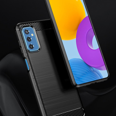 Ốp lưng chống sốc dành cho SamSung Galaxy M52 vân sợi Carbon RUGGED SHIELD - hàng nhập khẩu