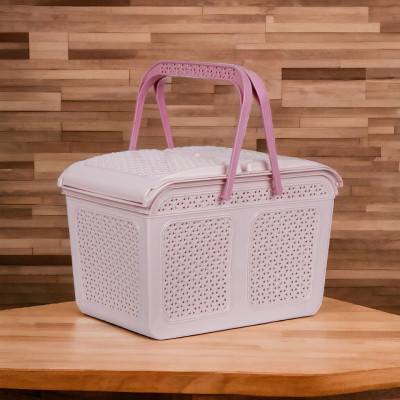 GIỎ ĐỰNG ĐỒ 2 QUAI XÁCH LÀN ĐỰNG ĐỒ CÓ NẮP ĐẬY THÔNG MINH ĐA NĂNG DÀNH CHO MẸ ĐI SINH MÀU SĂC PHONG CÁCH BẮC ÂU