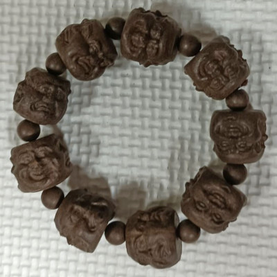 Vòng chuỗi đeo tay Phật Di lắc gỗ đàn hương (size lớn), vòng tay phong thuỷ, vòng tay chuỗi hạt