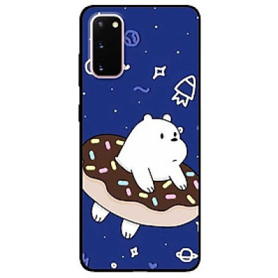 Ốp lưng dành cho Samsung S20 - S20 Plus - S20 Ultra mẫu Gấu Trắng Donut