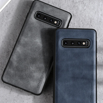 Ốp lưng da cho Samsung Galaxy S9, S9 Plus, S10, S10 Plus Ultra hãng X-level cao cấp viền mềm chống sốc - Hàng chính hãng