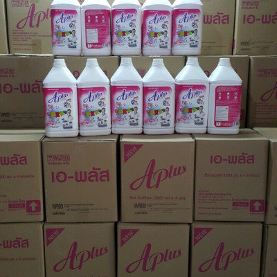 Nước giặt xả 2in1 APLUS Thái lan 3.5L hương Hoa hồng - Hàng nhập khẩu (Mẫu mới đậm đặc gấp 3 lần)
