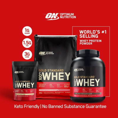 Protein tăng cơ Optimum Nutrition Gold Standard 100% Whey 1lb (450g) 14 servings