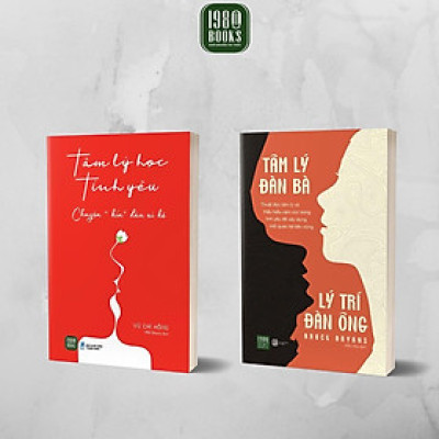 Sách - Combo 2 Cuốn: Tâm Lý Đàn Bà - Lý Trí Đàn Ông + Tâm Lý Học Tình Yêu - 1980 Books