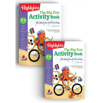 Sách Big Fun Activitity Books Kindergarten, Sẵn sàng cho bé tới trường ( 4 - 6 tuổi )