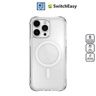 Ốp Switcheasy MagEasy Atom M For iPhone 14 Series, thiết kế góc AIR-SHIELD, chống va đập Hàng Chính Hãng