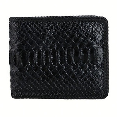 HP2313-14-16 - Ví nam Huy Hoàng da trăn đan viền màu đen, nâu, trắng