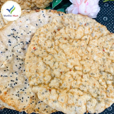 Bánh Tráng / Bánh Đa Nướng Muối Ớt Túi 5 Cái VietTin Mart