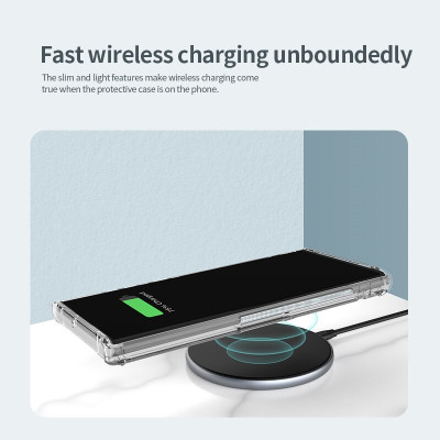 Ốp Lưng Trong Suốt Cho Samsung S22 Ultra Hiệu Nillkin Nature Cao Cấp, Chống Sốc - Hàng Chính Hãng