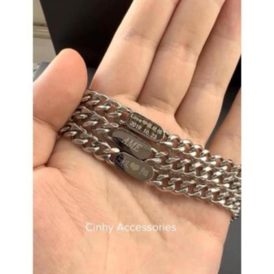 [Ghi Chú] Lắc tay nam nữ Khắc Tên theo yêu cầu, Vòng tay đôi lắc ngắn Shop làm quà