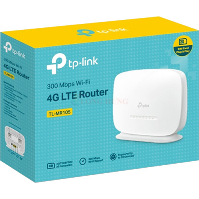 Router Wifi 4G LTE TP-Link 300Mbps TL-MR105 - Hàng chính hãng