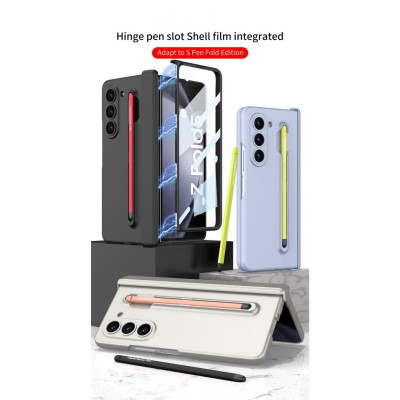 Ốp Lưng Cho Galaxy Z FOLD 6 Có Bản Lề Bảo Vệ , Kèm Bút Và Kính Cường Lực Mặt Trước - BUM STORE GALAXY CASE
