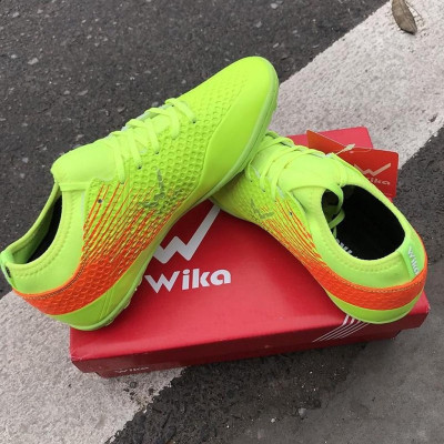Giày bóng đá thể thao wwika FFlash xanh chuối mẫu giày đá phủi cao cấp