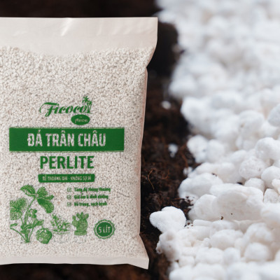 Đá perlite, giá thể giàu khoáng chất, trồng hồng, sen đá, tăng độ tươi xốp, thoát nước tốt, túi 600g
