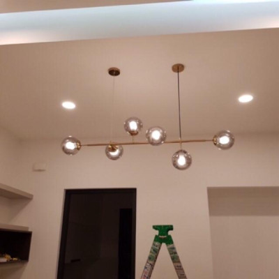 đèn thả bàn ăn, đèn thả phòng khách, trang trí quán cafe, đã bao gồm bóng