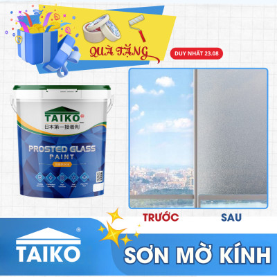 10 Kg Keo Sơn Mờ Kính Chống Nhìn Trộm TAIKOMI, Keo Sơn Bóng Mờ Kính Văn Phòng, Mờ Kính Cửa Sổ, Nhà Tắm, Phòng Ngủ