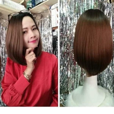 Tóc 2 mái cúp,tóc ngôi lệch 4/6 cao cấp- tặng lưới chùm tóc