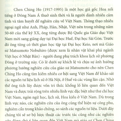 SỬ VIỆT - Nhìn Từ Tài Liệu Nguồn - Trần Kinh Hòa (Cheng Nin Ho) - Nguyễn Mạnh Sơn dịch - (bìa mềm)