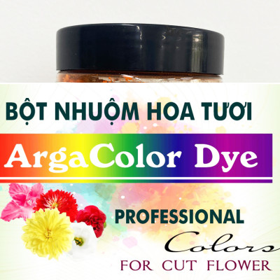 BỘT NHUỘM HOA NHẬP KHẨU ẤN ĐỘ (HỦ 110GR pha 12L nước nhuộm hoa tươi) gồm 8 màu cơ bản