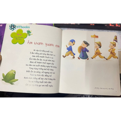 Combo 5 cuốn sách Thơ hay cho bé học nói 5T - Những vần thơ ngộ nghĩnh, giúp bé hoàn thiện ngôn ngữ và phát triển IQ-EQ