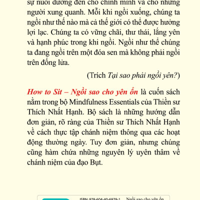How To Sit - Ngồi Sao Cho Yên Ổn (Sách Bỏ Túi)