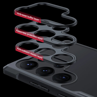 Ốp lưng cho Samsung Galaxy S23, S23 Ultra, S23 Plus, S23 FE hiệu XUNDD trong viền màu chống ố, chống sốc cao cấp - Hàng chính hãng