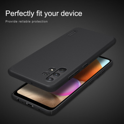 Ốp Lưng Sần cho Samsung Galaxy A32 4G chống sốc cực tốt hiệu Nillkin Super Frosted Shield - hàng nhập khẩu