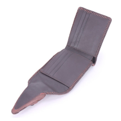 HP2270-71-72-73 - Ví nam Huy Hoàng da cá sấu nguyên con vip màu đen, nâu đỏ, vàng, nâu đất