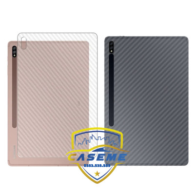Miếng Dán Carbon Bảo Vệ Mặt Lưng Dành Cho Samsung Tab S7/S8/S9 | Dán Skin 3D Chống Trầy, Che Nứt, Không Bong Bóng