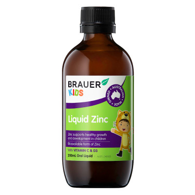 Brauer Kids Liquid Zinc - hỗ trợ cho trẻ biếng ăn từ 1 tuổi (200m)