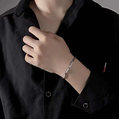 Vòng - Lắc nữ titan hoả tiễn trơn thời trang cao cấp thép không gỉ titanium trangsucpt PTLTNAB