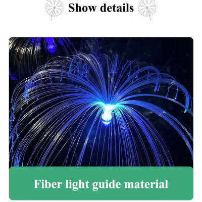 Đèn Sứa Trang Trí Sân Vườn Chuyển Đổi 7 Màu Dùng Năng Lượng Mặt Trời Chống Thấm Nước