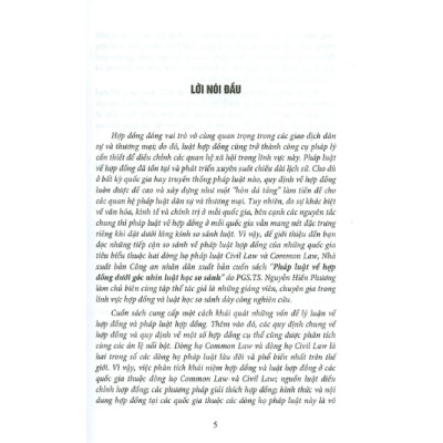 Sách - Pháp luật về hợp đồng dưới góc nhìn luật học so sánh