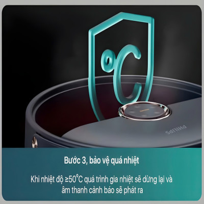 Bồn ngâm chân, kiêm máy massage chân tự động thương hiệu Philips PPM5103F - Hàng chính hãng