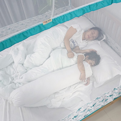 Mùng Chụp Màn Chụp Tự Bung Đỉnh Rộng Cao Cấp 1m8x2m có viền chân - Mộc Miên ( có 2 Cửa)