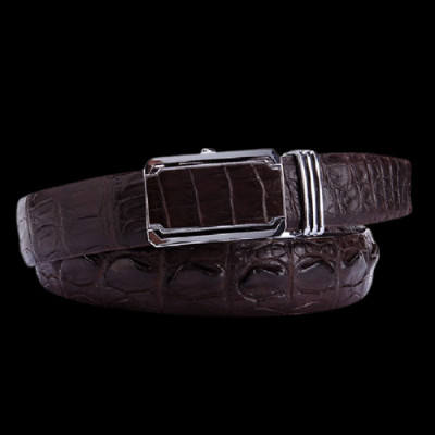 Thắt lưng nam da cá sấu Huy Hoàng gai đuôi 3,5P màu đen, nâu đỏ, vàng bò, nâu đất HC4210-11-12-45