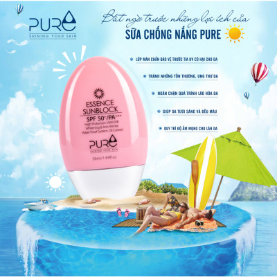 Sữa Chống Nắng Pure Sunblock Essence Phù Hợp Với Mọi Loại Da