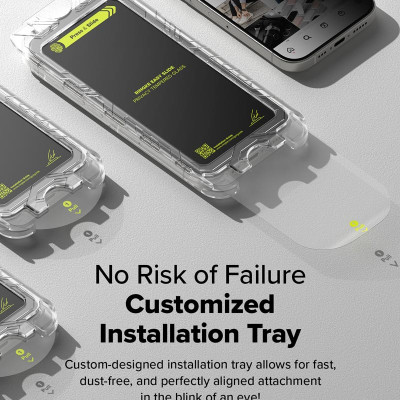 [Combo 2] Dán cường lực chống nhìn trộm cho iPhone 16 Pro Max/16 Pro/16 Plus/15 Plus/16/15 RINGKE Easy Slide Privacy Tempered Glass - Hàng Chính Hãng