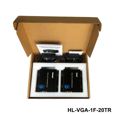 Bộ chuyển đổi kéo dài Vga sang quang Ho-link HL-VGA-1F-20TR - Hàng Chính Hãng