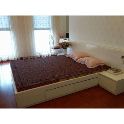 Chiếu Hạt Gỗ Hương Đỏ Cao Cấp - Kích Thước 1,5mx1,9m hạt 1.2cm ( video , hình thật )