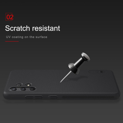 Ốp Lưng Sần cho Samsung Galaxy A32 4G chống sốc cực tốt hiệu Nillkin Super Frosted Shield - hàng nhập khẩu