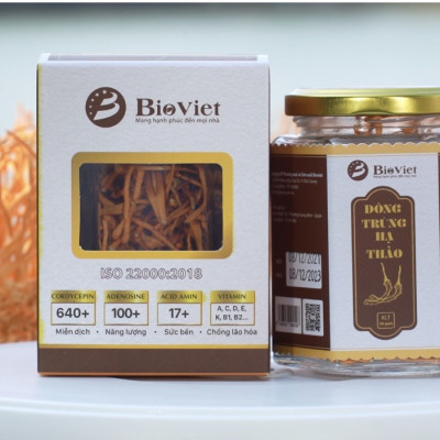 Đông trùng hạ thảo khô sấy thăng hoa BIOVIET [CHÍNH HÃNG] chất lượng cao