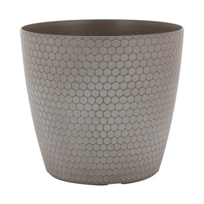 Chậu trồng cây bằng nhựa PP SANDORA màu nâu, 22x22x20 cm | Index Living Mall - Phân phối độc quyền tại Việt Nam