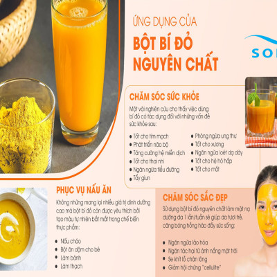 Sora Bột bí đỏ cao cấp nguyên chất